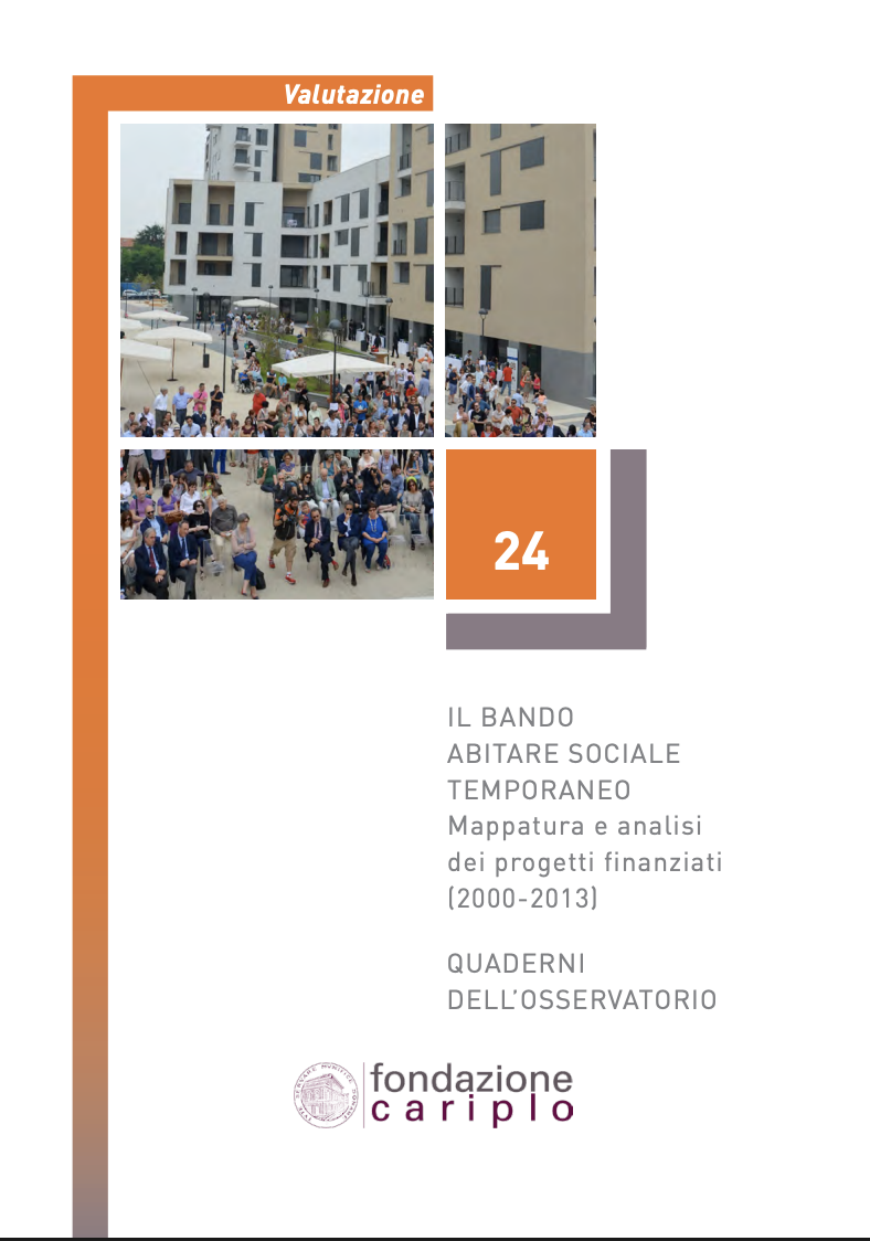 IL BANDO ABITARE SOCIALE TEMPORANEO – Quaderno n.24