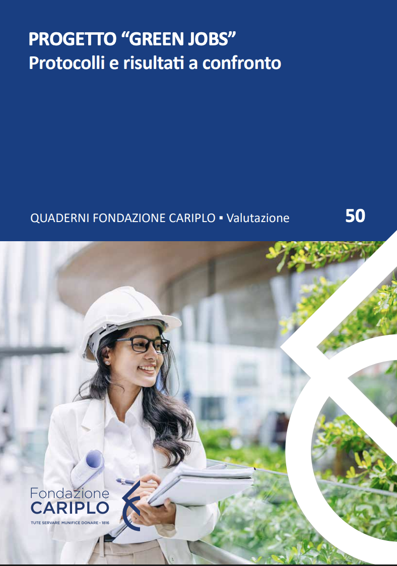 PROGETTO “GREEN JOBS” | Protocolli e risultati a confronto – Quaderno n.50